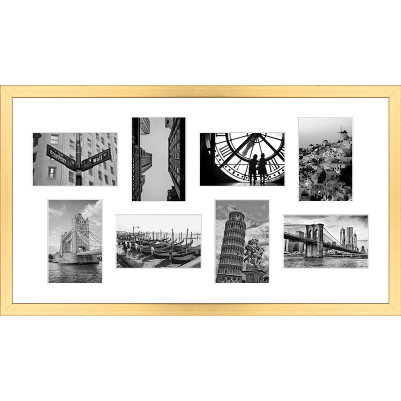Latarious Collage Picture Frame, Gold