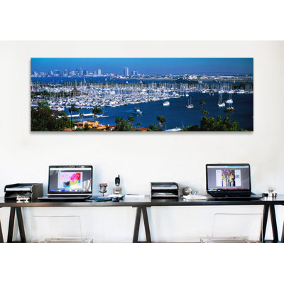 " Boats Moored At A Harbor, San Diego, California, USA " by Panoramic Images