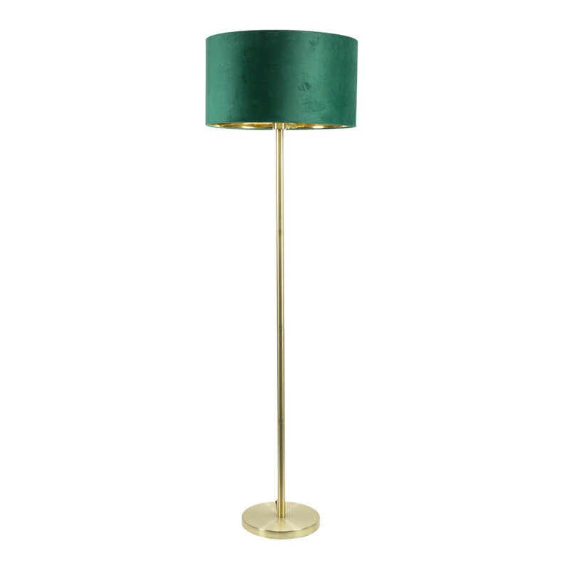 Baillieu 148cm Traditional Floor Lamp, Green, Yes, Polished