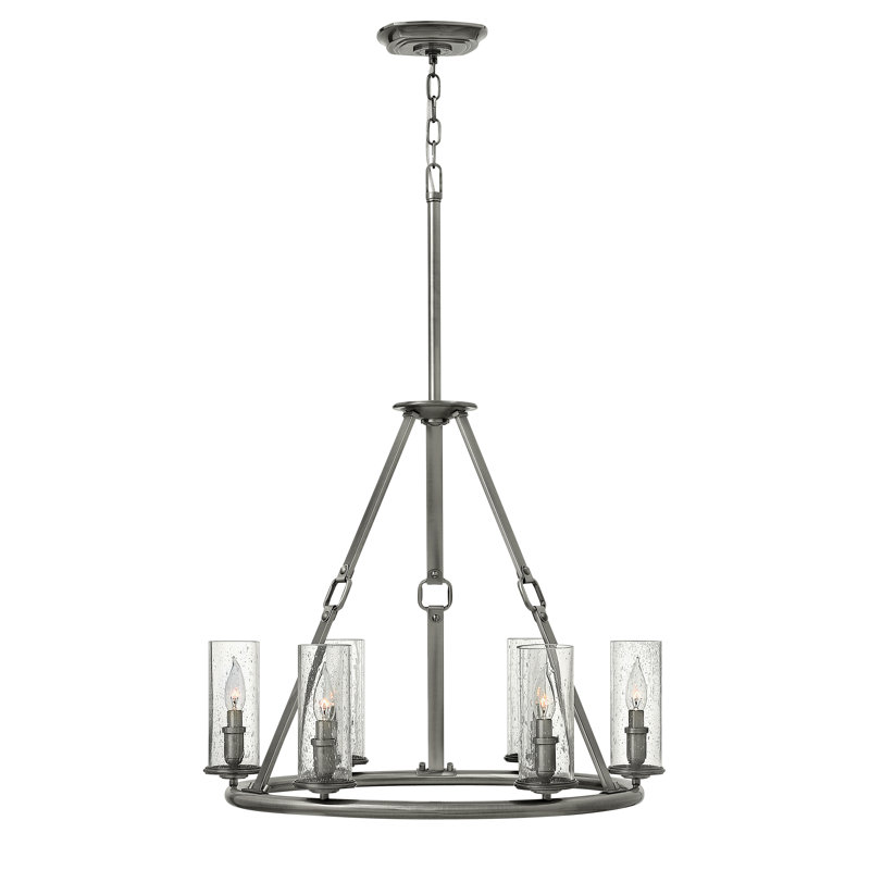 O'Donnelly 6 - Light Waggon Wheel Chandelier