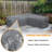 100'' Outdoor Patio Sectional Cover