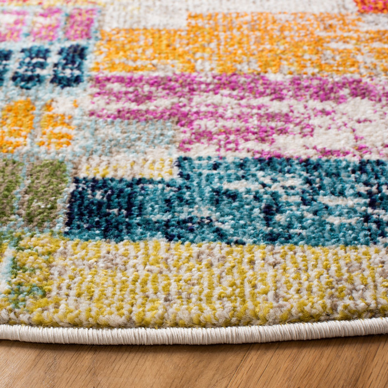 Felty Abstract Area Rug, Runner 2'2" x 12'