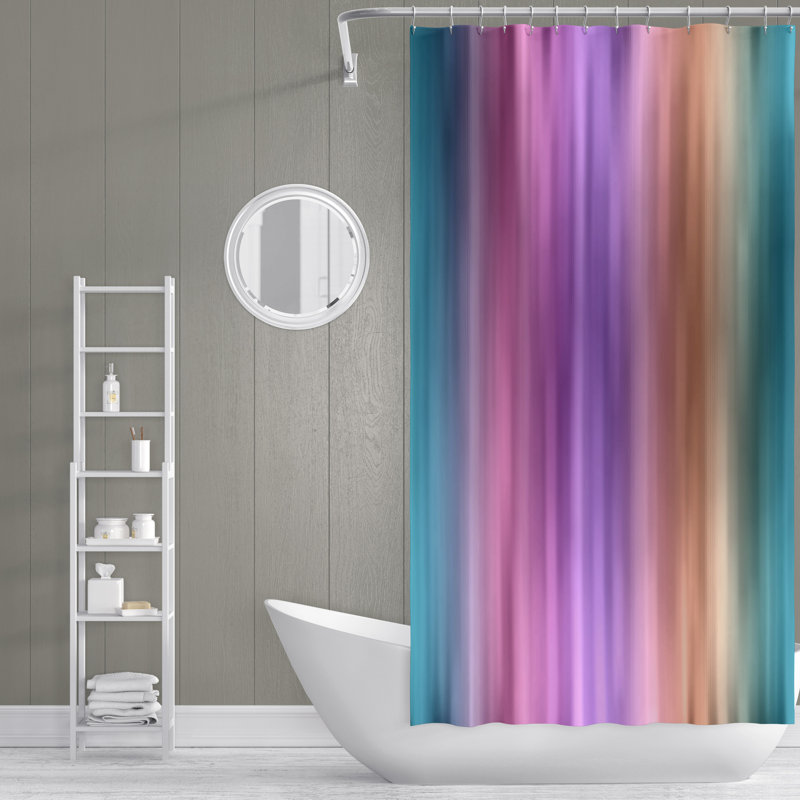 Rideau de douche simple ombre aironas, H 83 po x l 70 po