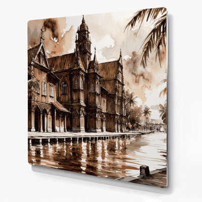 Cities Paramaribo Suriname Black Metal Wall Art