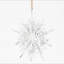 Cintre de 6,1 x 1,8 x 6,3 po en forme de flocon de neige, boules de Noël suspendues décoratives pour décorations de fêtes, ensemble de 6