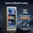 30 In Wine & Beverage Refrigerator Combination，3-Temperature Zones,28-Bottle Dual-Zone Wine Fridge + 100-Can Beverage Cooler, Built-In/Freestanding,Adjustable Shelves, LED Light