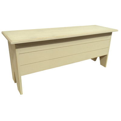 Banc de rangement en bois massif Kalki