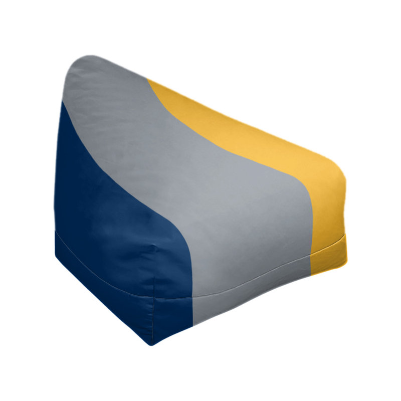 Sac de pois classique, H 30 po x l 27 po x P 27 po, Saphir / platine / jaune beurre