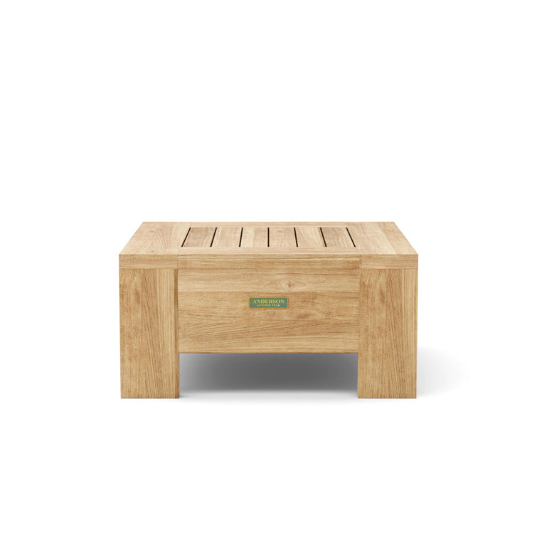 Madera Outdoor Square Teak Side Table