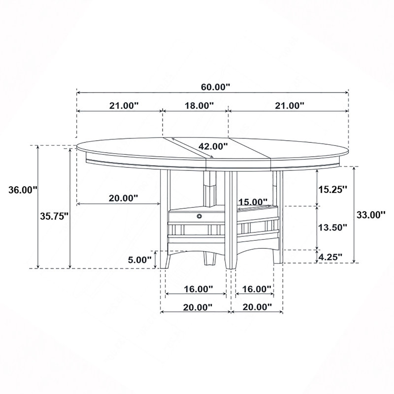 with Solid Wood Base Dining Table, Espresso