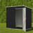 Sturdy Storage Sheds, 6 X 4 Ft Metal Modern Compact Backyard Organizer
