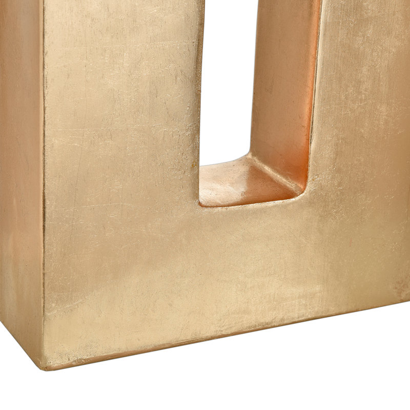 Ellyn Metallic 33" Resin Floor Vase, Gold