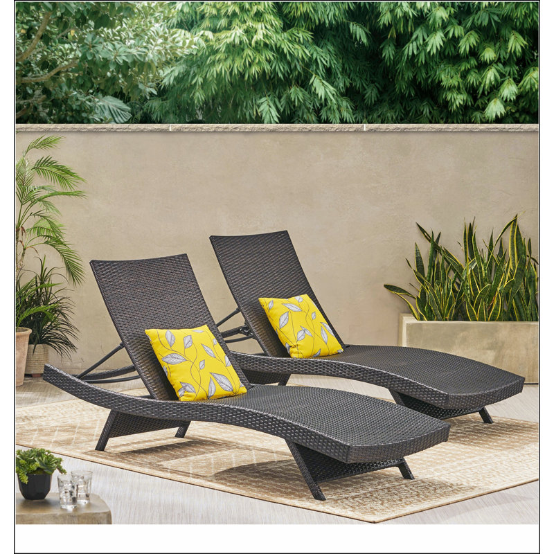 Chaise longue en osier Salem