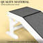 Rampe pour chat avec tapis et matériaux antidérapants, L 49,25 po x l 15,75 po, H 14 po, gris ou blanc, pour animaux de compagnie de moins de 66 lb
