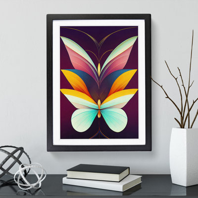 Butterflies in Abstract No.3 - Wall Art