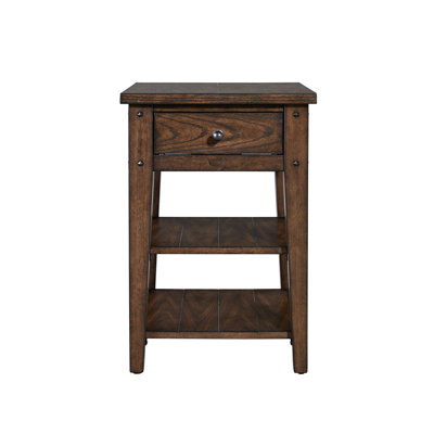 Laron End Table w/ Drawer & Shelves