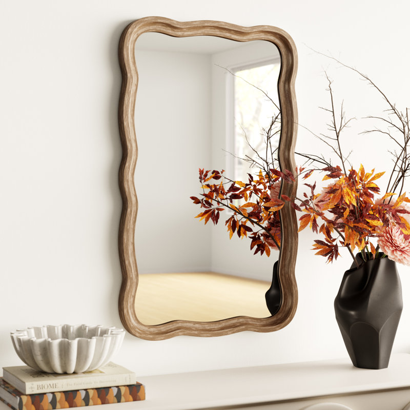 Kollman Rectangle Mirror, Rustic Brown