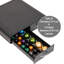 Organisateur de dosette de café à portion unique avec 2 tiroirs, compatible avec 18 capsules Vertuoline (7,77 oz liq.) Ou 72 capsules Nespresso (1,35 oz liq.), Rangement sur le comptoir, plastique, noir