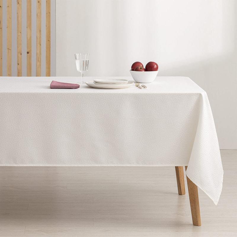 Hayons Dining Linens, White, 180cm W x 140cm L