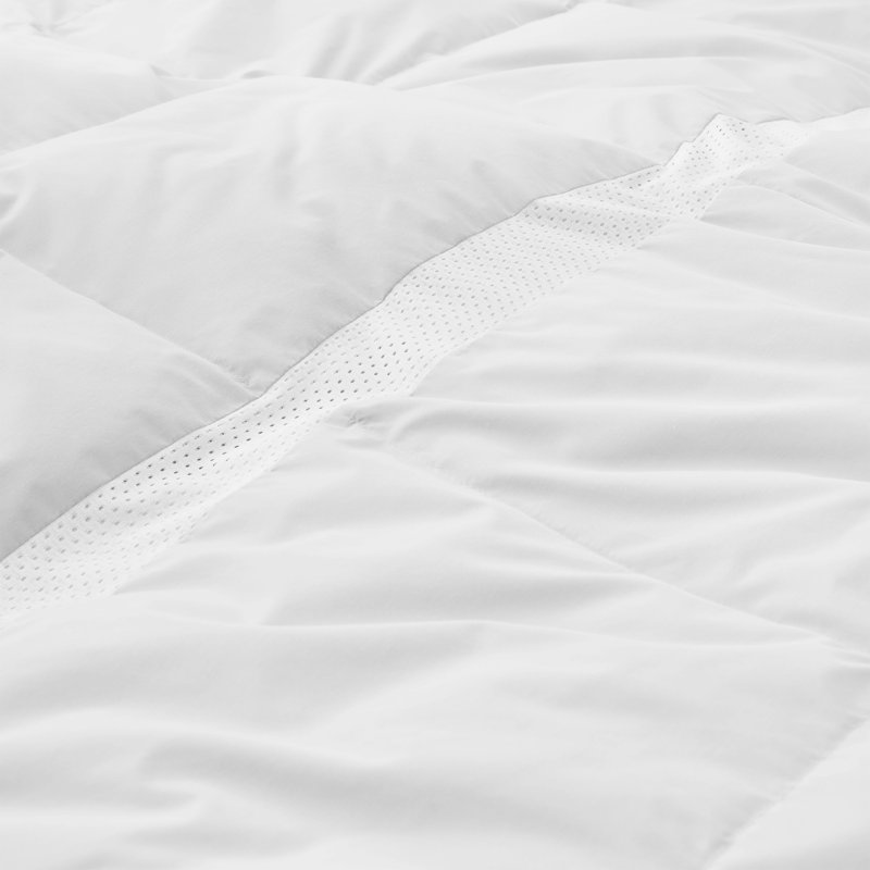 Édredon léger 75% duvet, Blanc, Grand lit