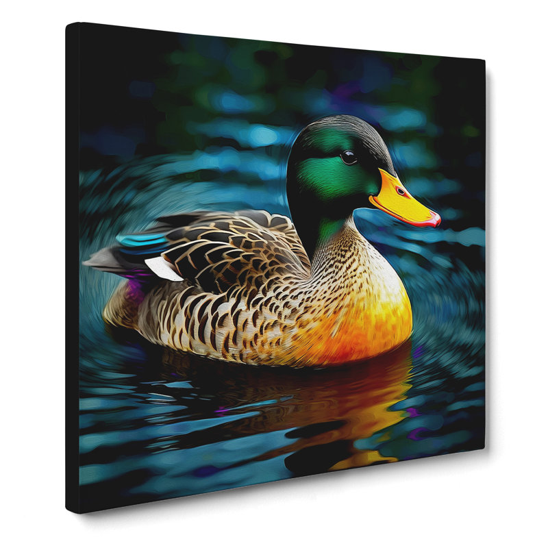 Duck Digital - Wrapped Canvas - Framed Print, 50cm H x 50cm W x 3cm D