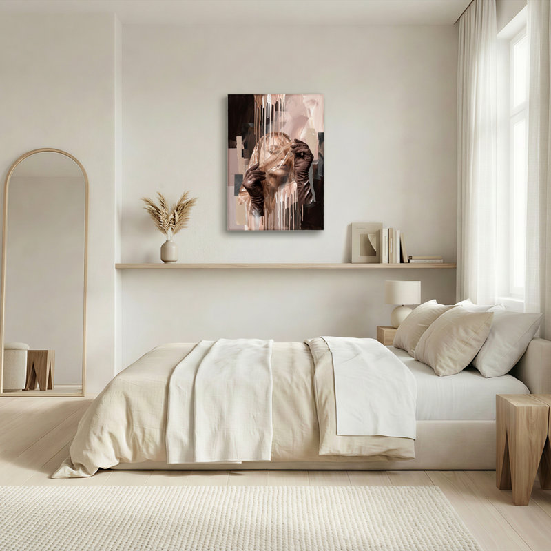 Ensemble de 1 tableau abstrait sur toile, 24"H x 18"W, Toile tendue