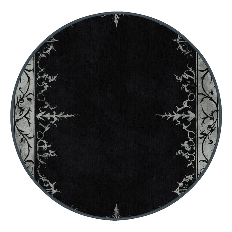 Starry Noir Rug, Round 3'