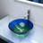 Tempered Glass Circular Vessel Bathroom Sink-147781478
