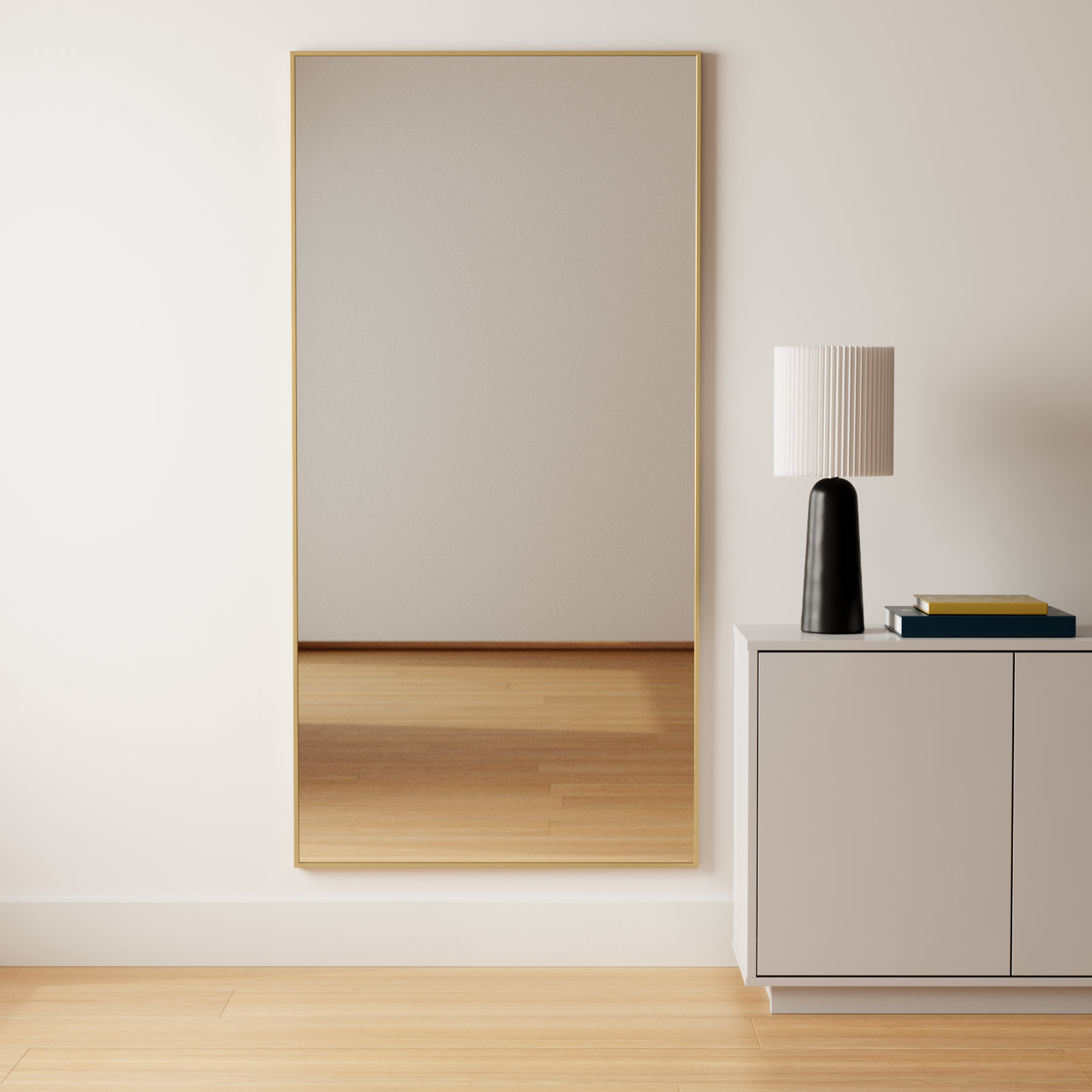 Sabine 36" Accent Mirror, 72" x 36", Brass