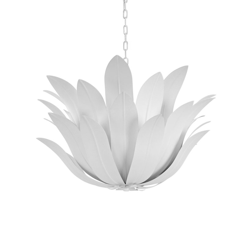 Leaf Blossom Chandelier, White