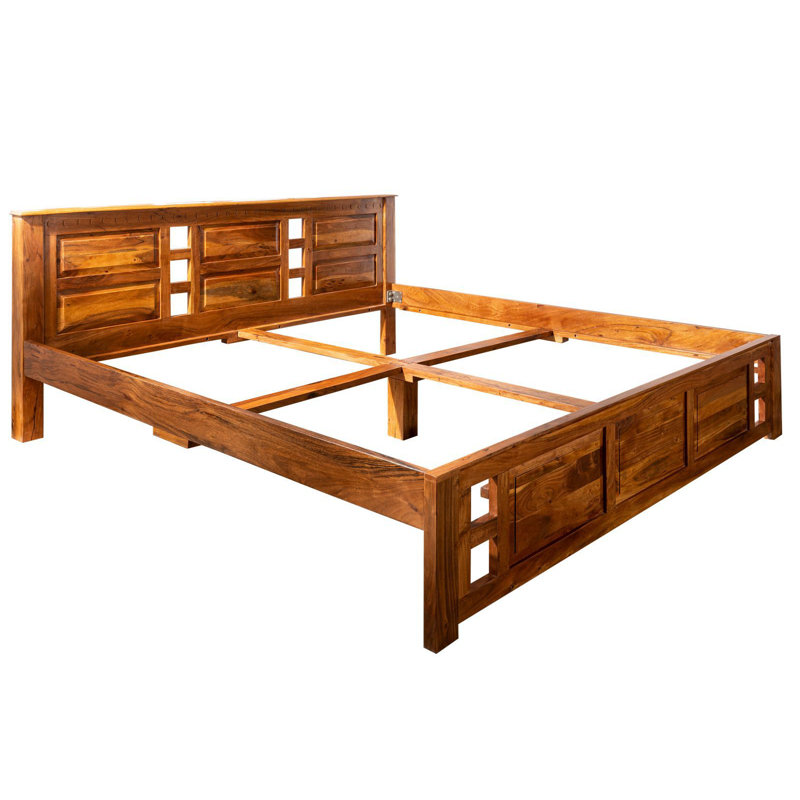 Oxford Solid Wood Storage Bed, European Double (140 x 200cm), Honey