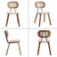 Alithea Upholstered Bar Stools Counter Stool with Solid Wood Frame Rattan Backrest Indoor Outdoor-456581107