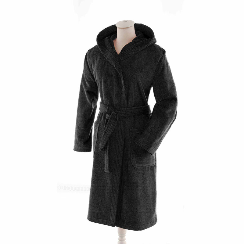 Eichhorn Gender Neutral Mid-Calf Bathrobe with Pockets and Hood, Large, Turquoise