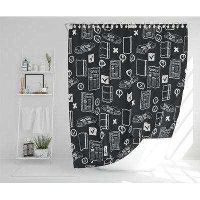 Dimitriya Polyester Shower Curtain Set