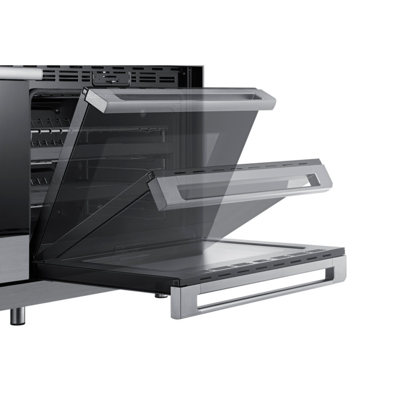 48" Pro-Range 6 Burners with Griddle, Contemporary, NG/LP, Silver Stainless