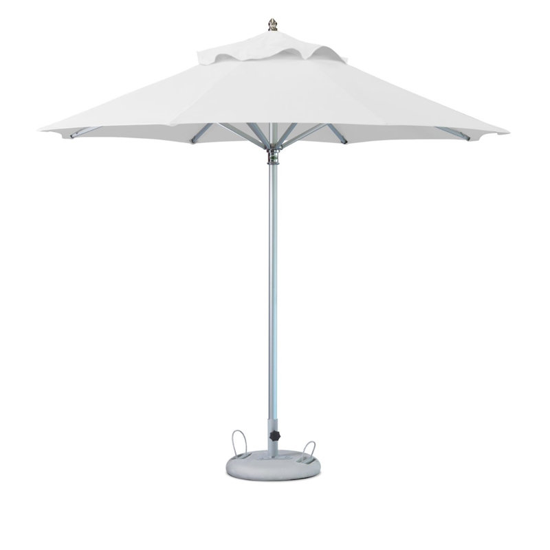 Parasol de marché Clearence, Blanc, H 102,36 po x l 157,44 po x P 157,44 po