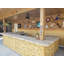 Ensemble de 50 lattes en bambou naturel 1,75 po x H 72 po pour garniture de plinthe