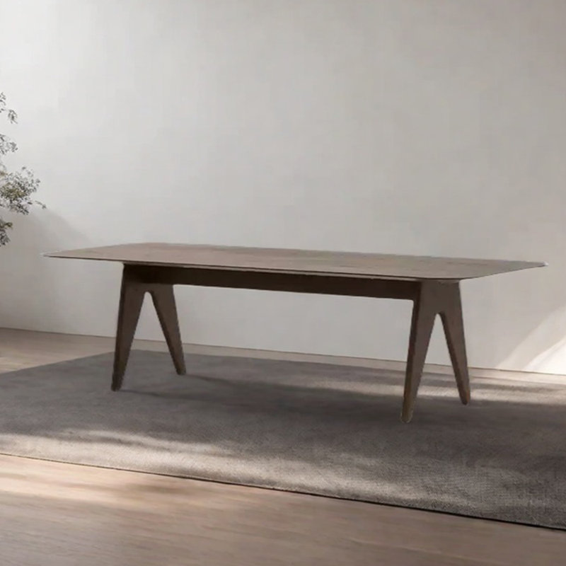 Solid wood ash dining table, 29.53"H x 94.49"L x 39.37"W