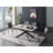 Extendable Metal Base Dining Table