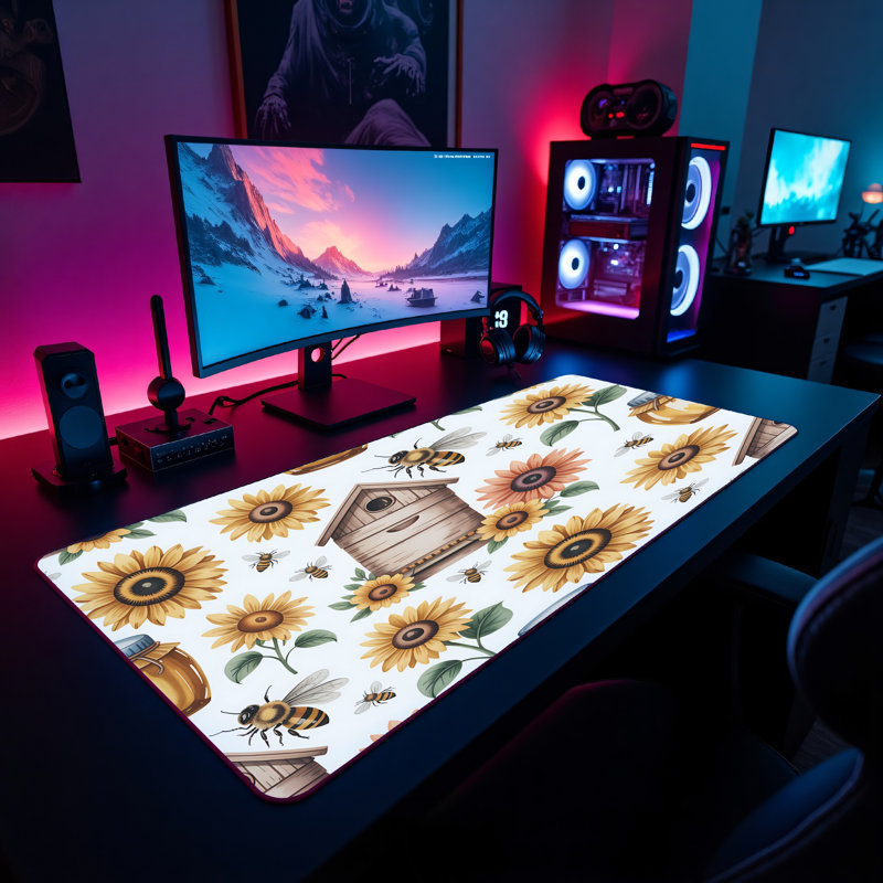 Polyester Desk Pad, 31.5x15.5