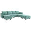 Canapé modulaire en U modulaire réversible avec siège de rangement-1889026058