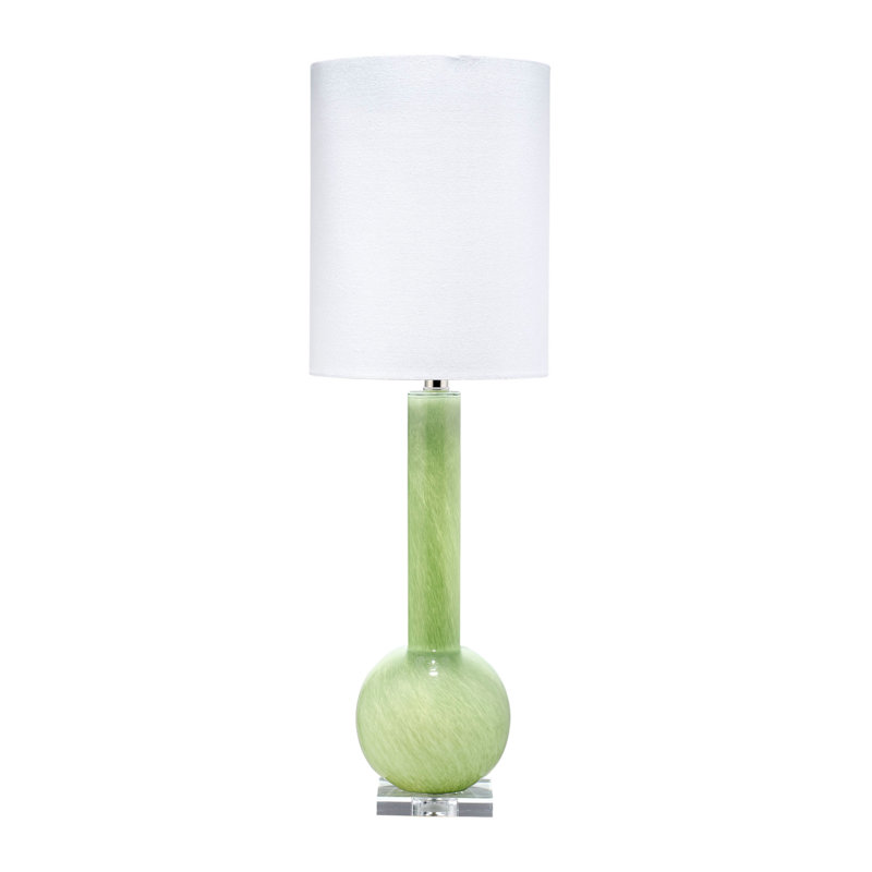 Lampe de table en verre Bhatari, Vert