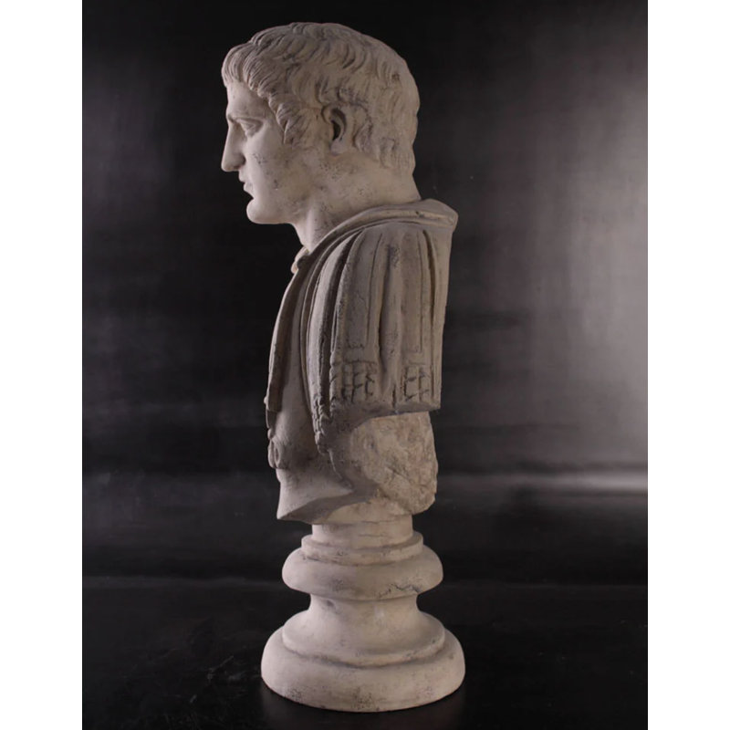 Statue buste de gladiateur grandeur nature