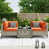 Bold-Stripe Orange Red