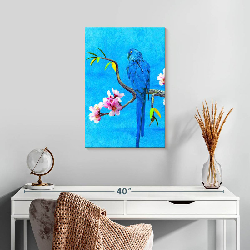 Brampt Spring Bird And Flower, 24" H x 16" W