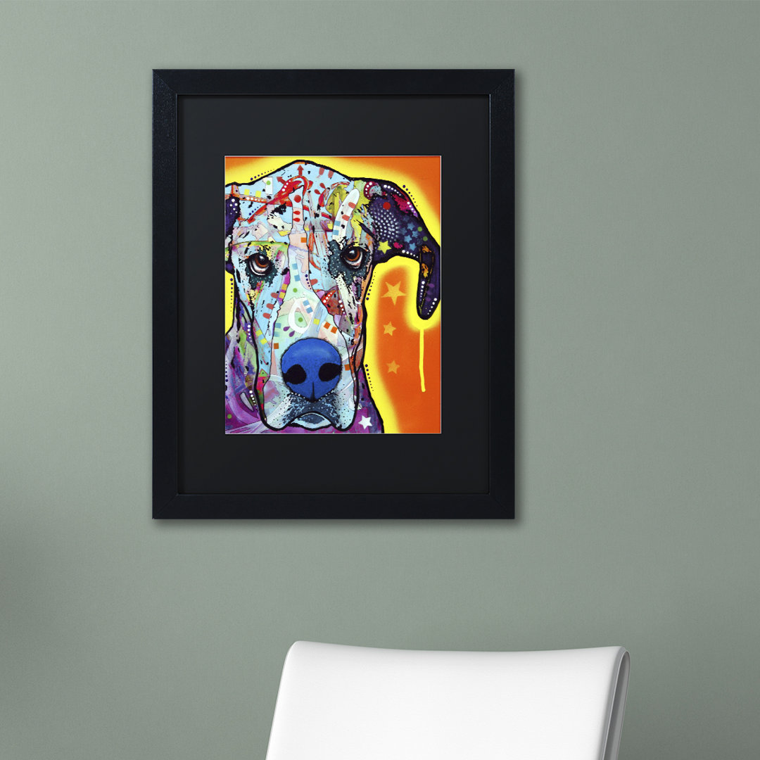 " Great Dane " by Dean Russo Trademark Fine Art Mat 