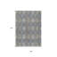 Tapis intérieur lavable à motif de médaillon floral 5 pi x 8 pi