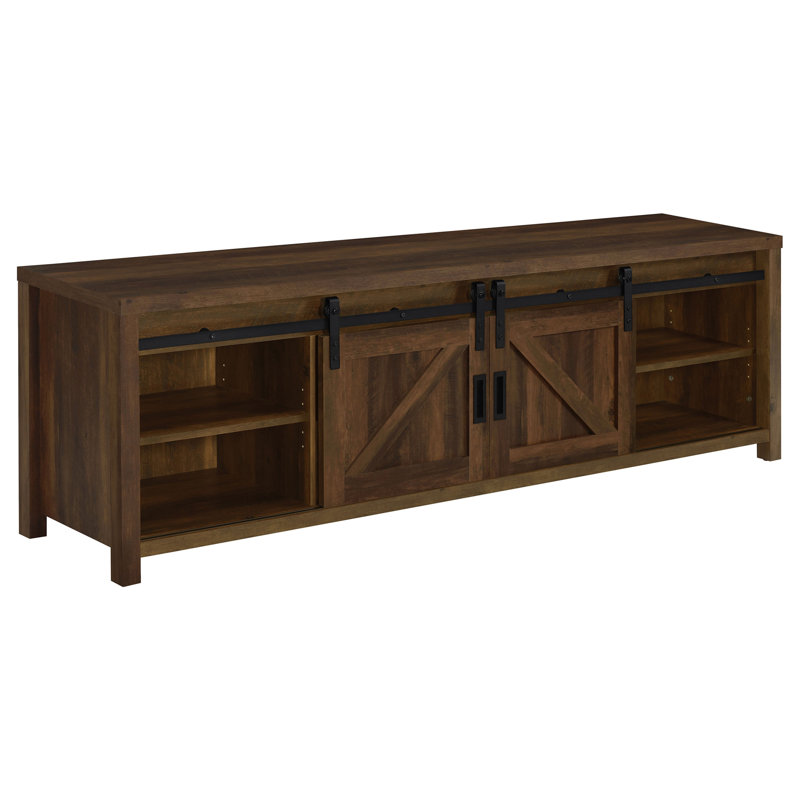 Madra Dark Pine 2-Door Engineered Wood TV Stand