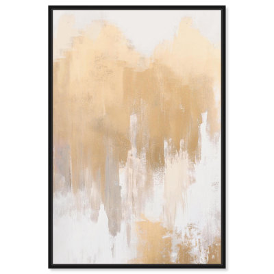 Art contemporain sur toile Soft Grey Glam Gold II par Art Remedy