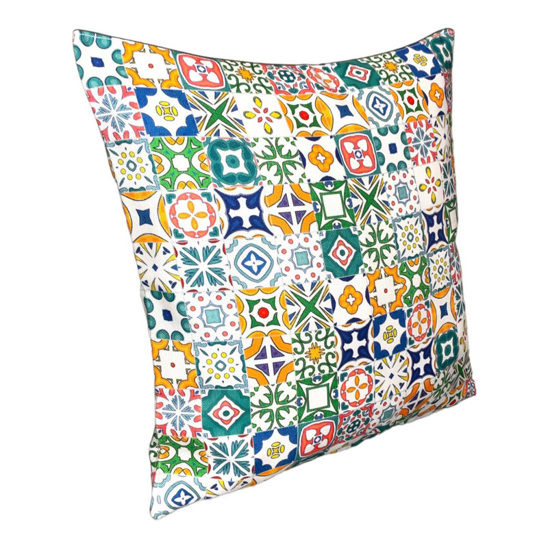 Bassiru Geometric Square Euro Pillow Cover